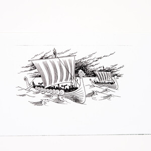 2 Vikingschepen - Gerard van Straaten