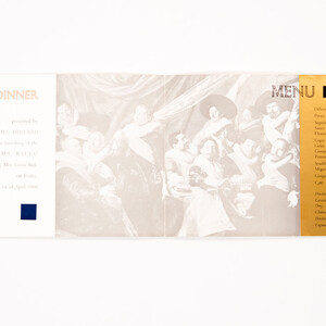 Binnenkant menu ‘Balsa’ - Gerard van Straaten