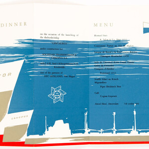 Binnenkant menu ‘Centaurus’ - Gerard van Straaten