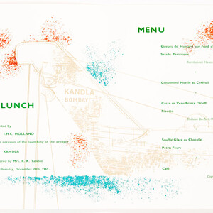 Binnenkant menu ‘Kandla’ - Gerard van Straaten