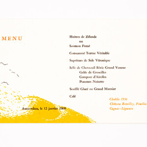 Binnenkant menu ‘SMV’ - Gerard van Straaten