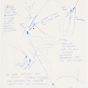 Blauwe pen schetsen I - Gerard van Straaten