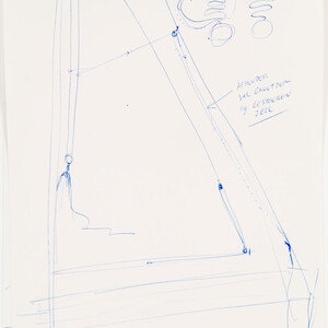 Blauwe pen schetsen II - Gerard van Straaten