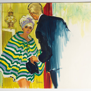 Streep poncho - Gerard van Straaten