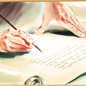 Tekening brief - Gerard van Straaten